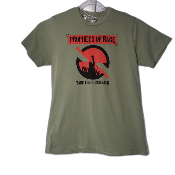 Prophets Of Rage Take The Power Back Green T Shirt Mens Size XL - Picture 6 of 6